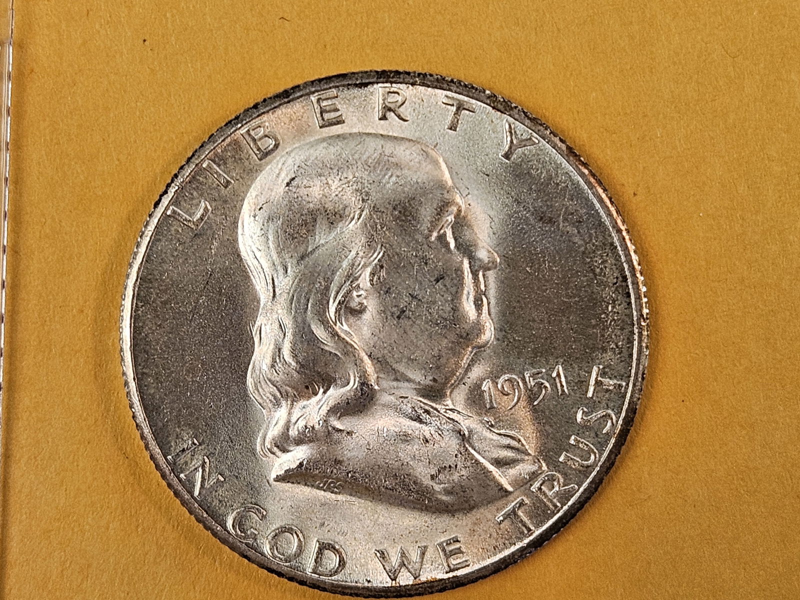 GEM Brilliant Uncirculated 1951-S Franklin half Dollar (1 of 7)