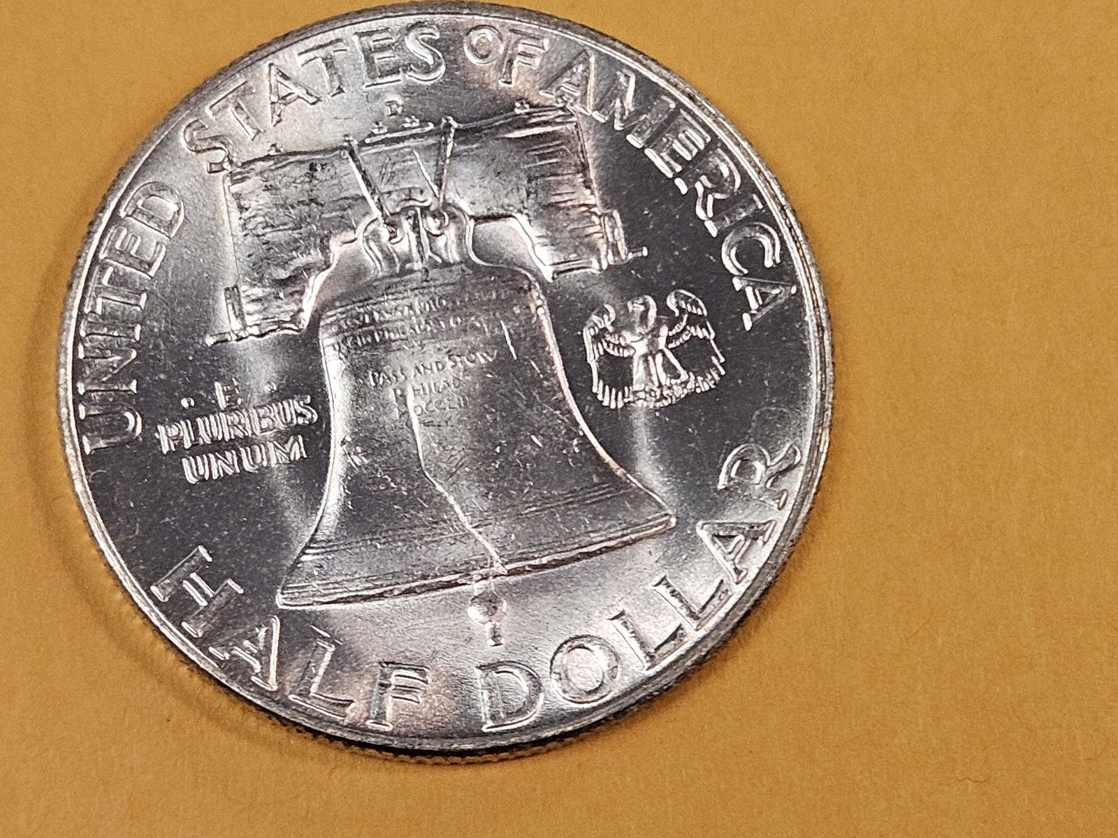 Very Choice Brilliant Uncirculated 1949-D Franklin Silver Half Dollar FBL - 5