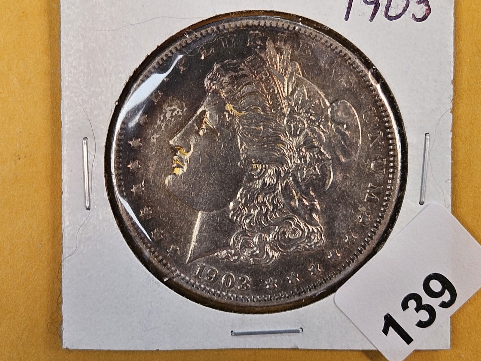 Brilliant About Uncirculated plus 1903 Morgan Silver Dollar (1 of 4)
