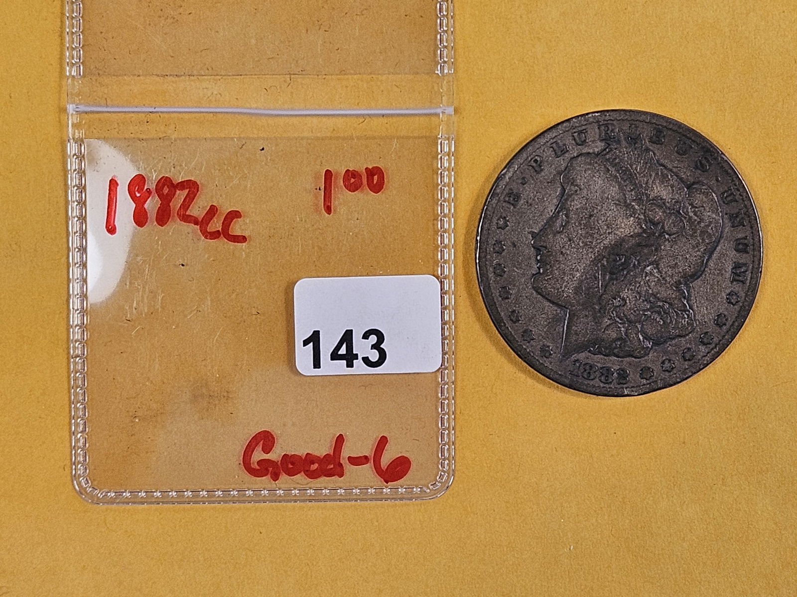 ** KEY DATE ** 1882-CC Morgan Dollar in Good plus - 2