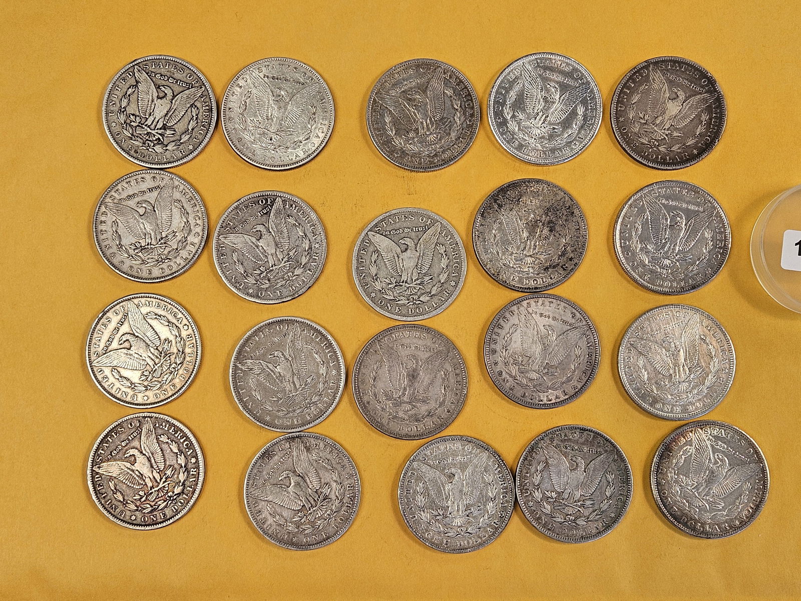 ** FULL ROLL ** Twenty Morgan Silver Dollars - 6