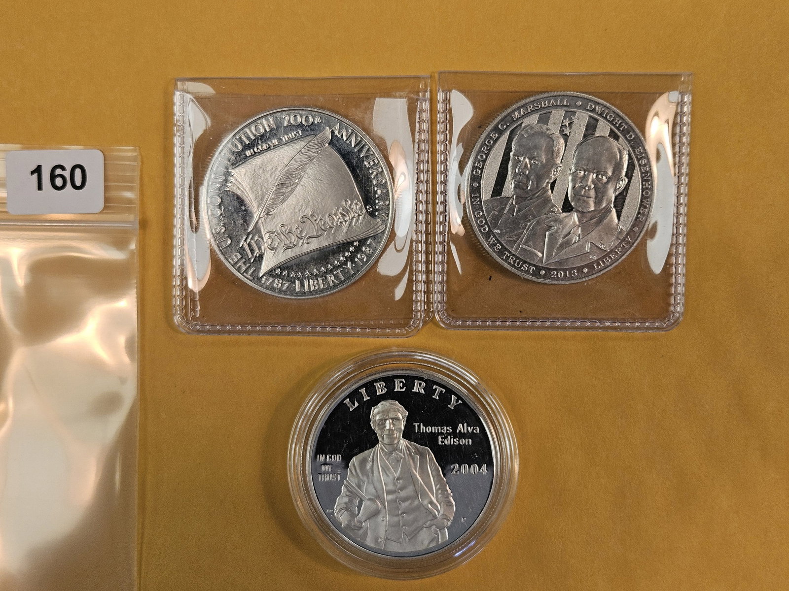 Three Gem Proof Commemorative Silver Dollars: Mixed 