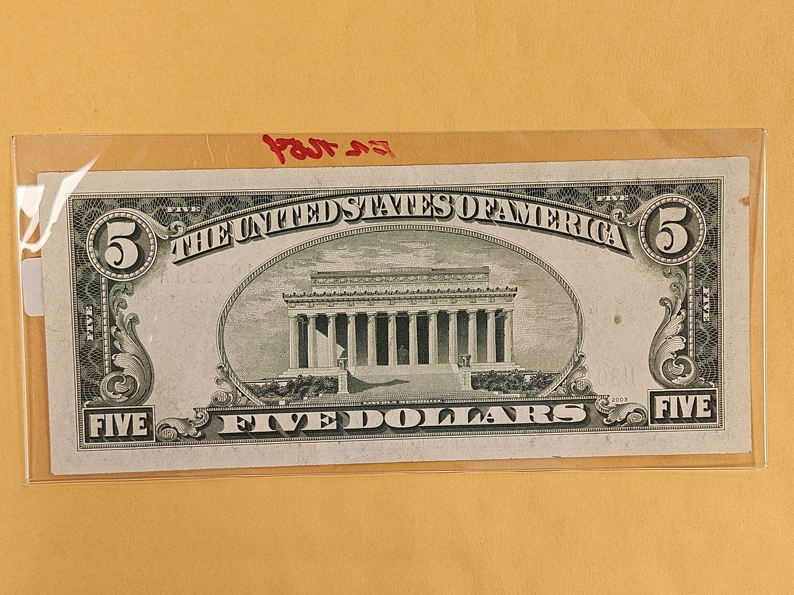 Crisp Uncirculated Series of 1934-D Five Dollar Silver Certificate - 2