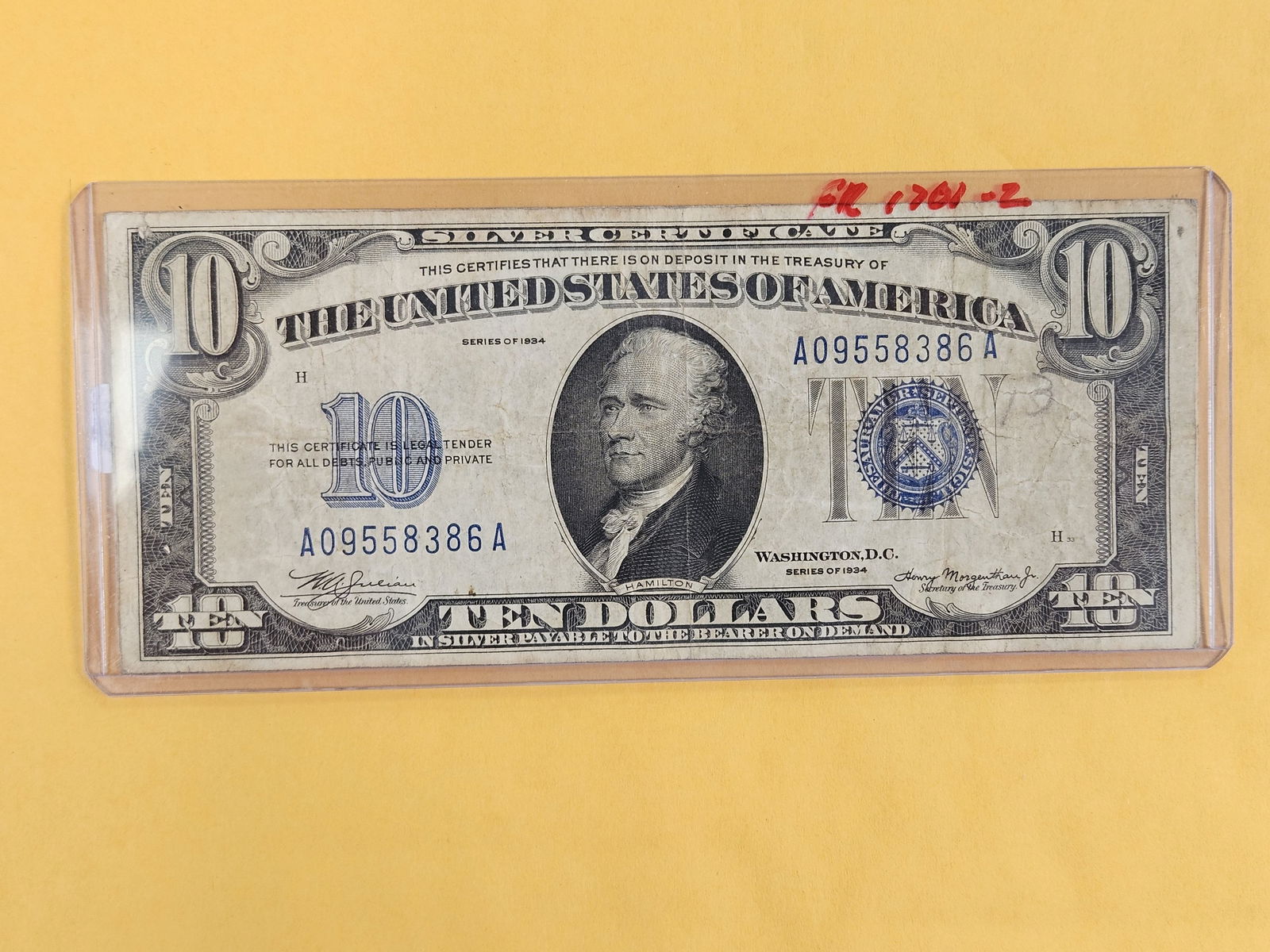 Two $10 Silver Certificates - 2
