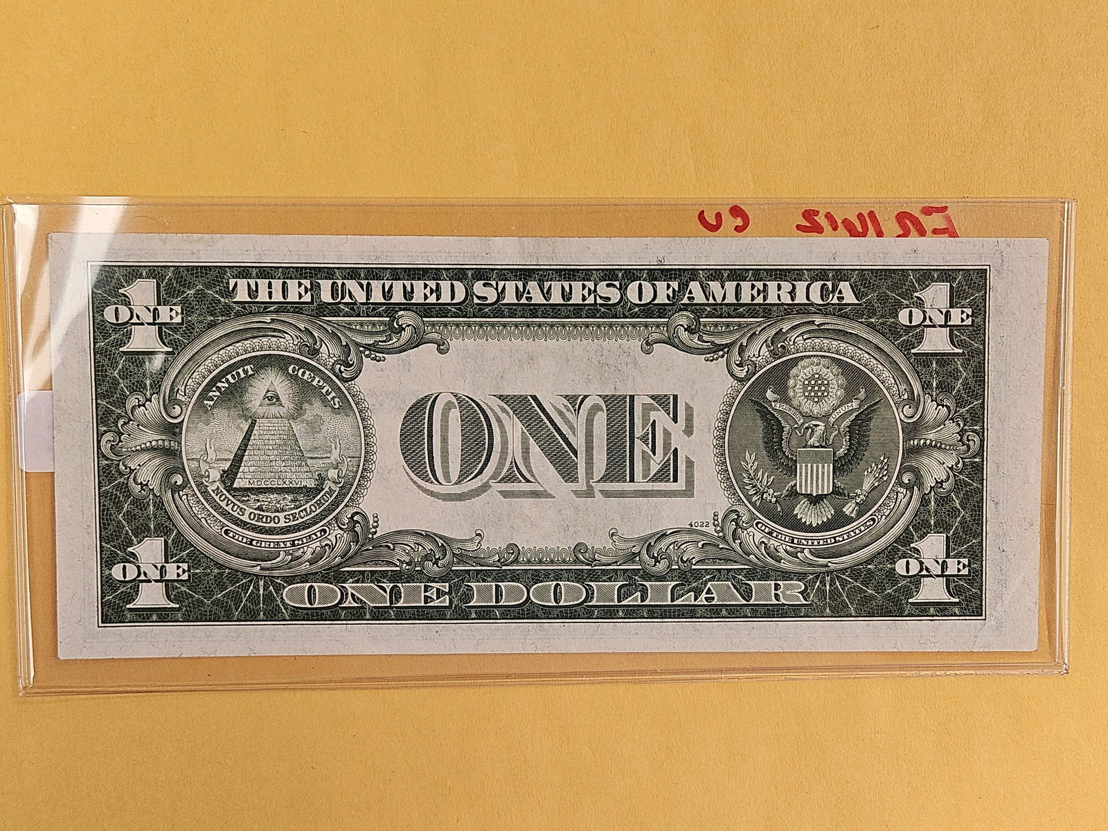 Crisp Uncirculated Series of 1935-C One Dollar Silver Certificate - 2