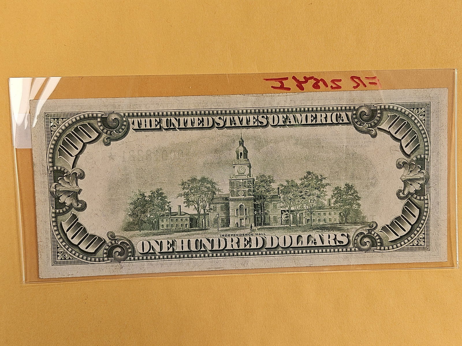 Crisp About Uncirculated plus Series of 1934-B One Hundred Dollar FRN STAR REPLACEMENT! - 2