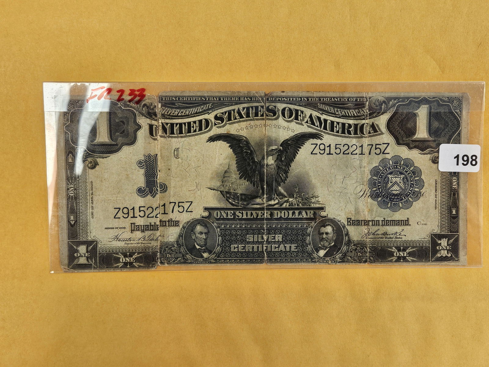 Series of 1899 Large Size One Dollar Silver Certificate (1 of 2)