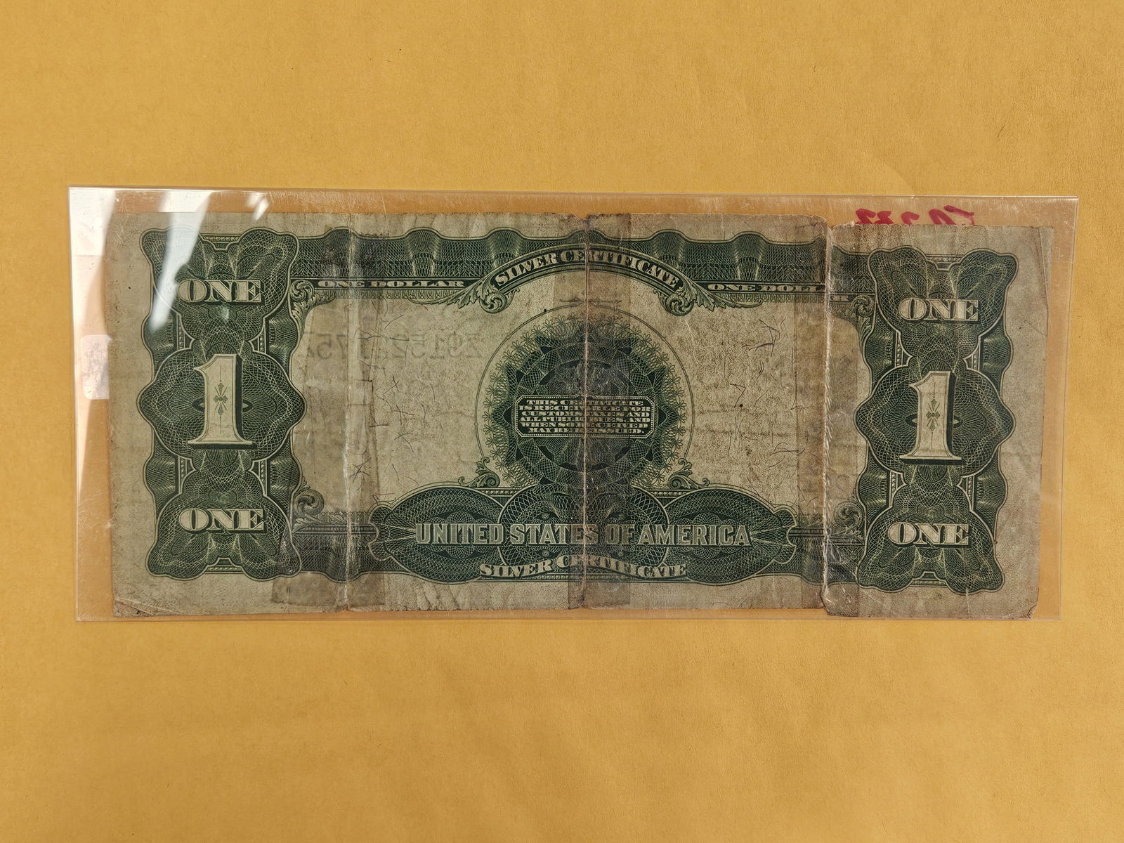 Series of 1899 Large Size One Dollar Silver Certificate - 2