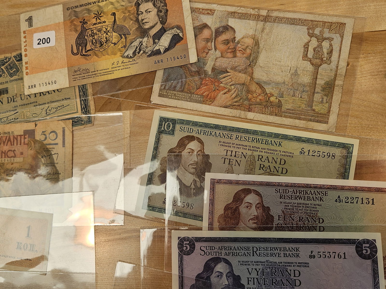 Ten mixed World notes - 4