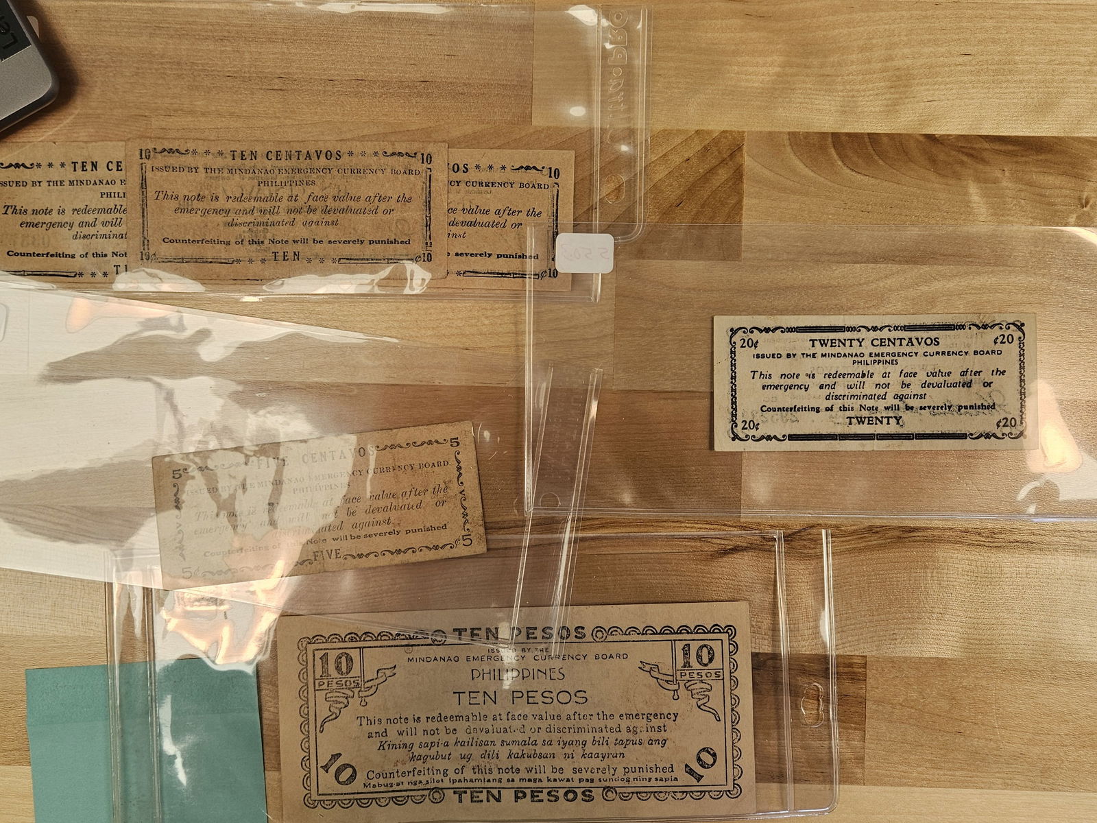 Six mixed Philippines notes - 6