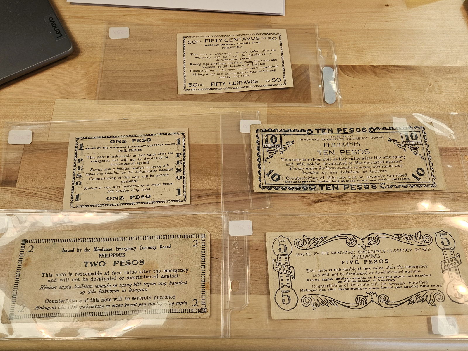 Five mixed Philippines Notes - 4