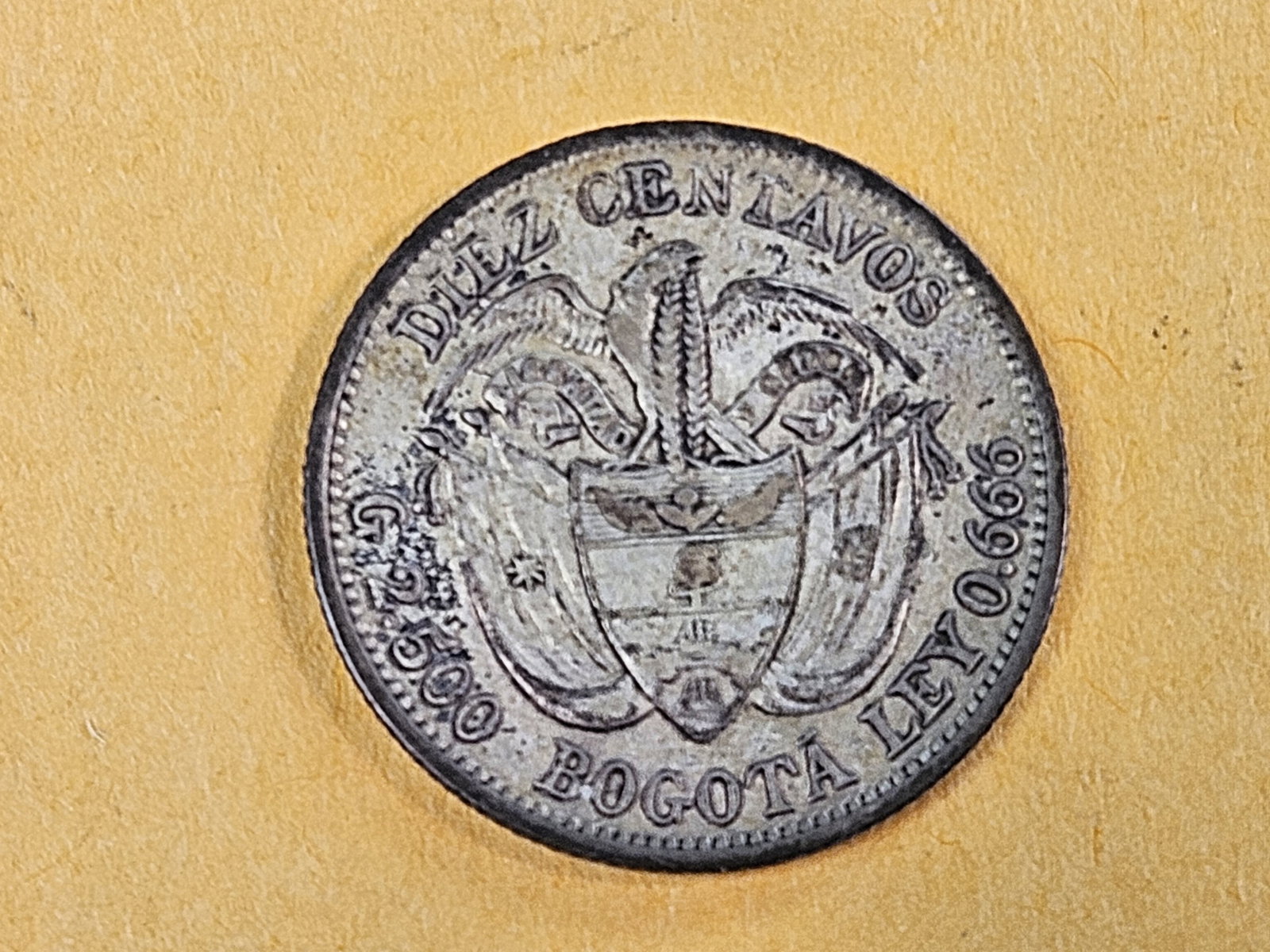 1897 Colombia 10 centavos (1 of 3)