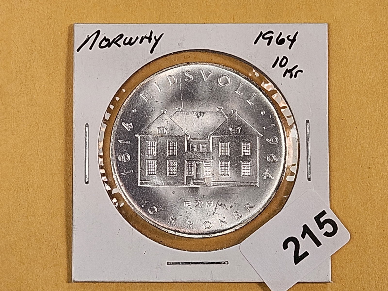 Very Choice to GEM Brilliant Uncirculated 1964 Norway 10 kroner - 2