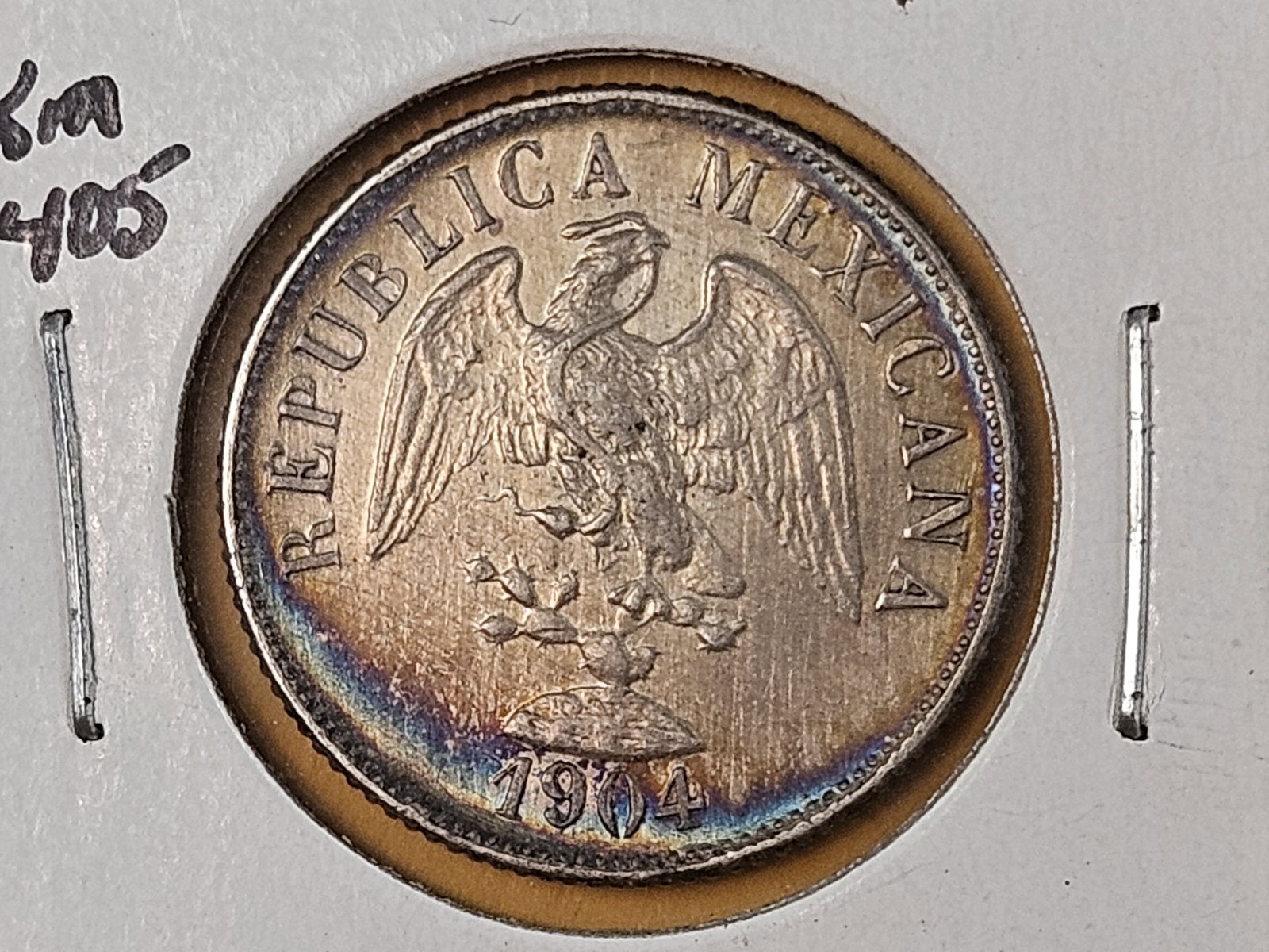 1904 CnH Mexico 20 centavos in Choice About Uncirculated plus (1 of 6)
