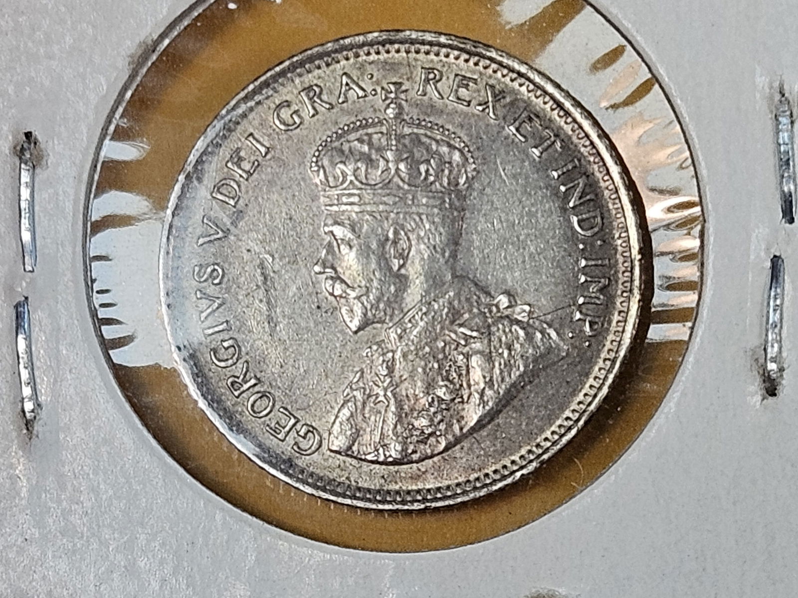 1921 Cyprus 4 and 1/2 piastres in Extra Fine plus - 4