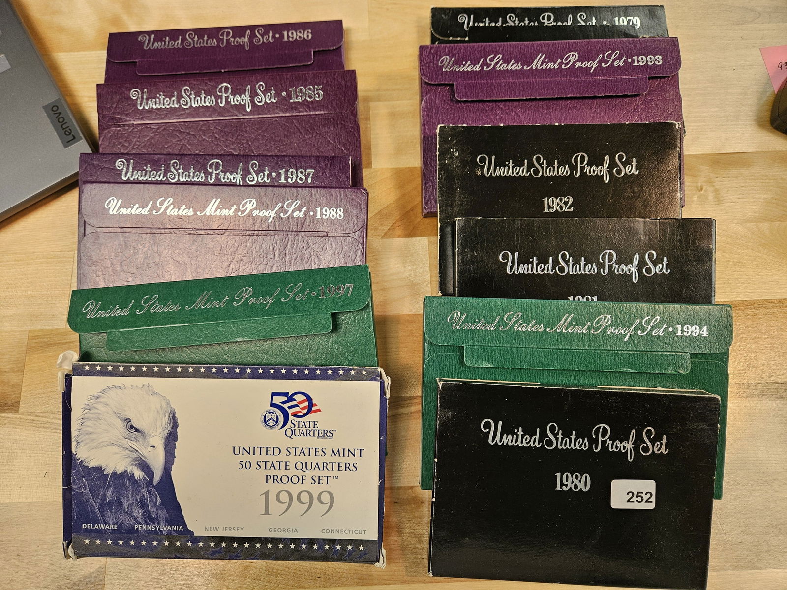 Twelve mixed US Proof Sets (1 of 1)