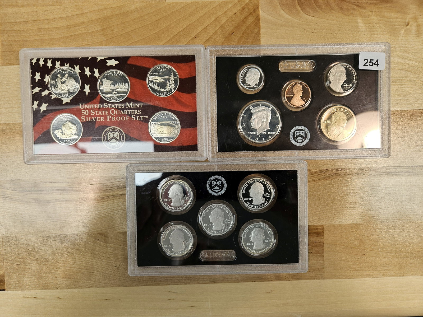 Three mixed US SILVER Proof Sets (1 of 2)