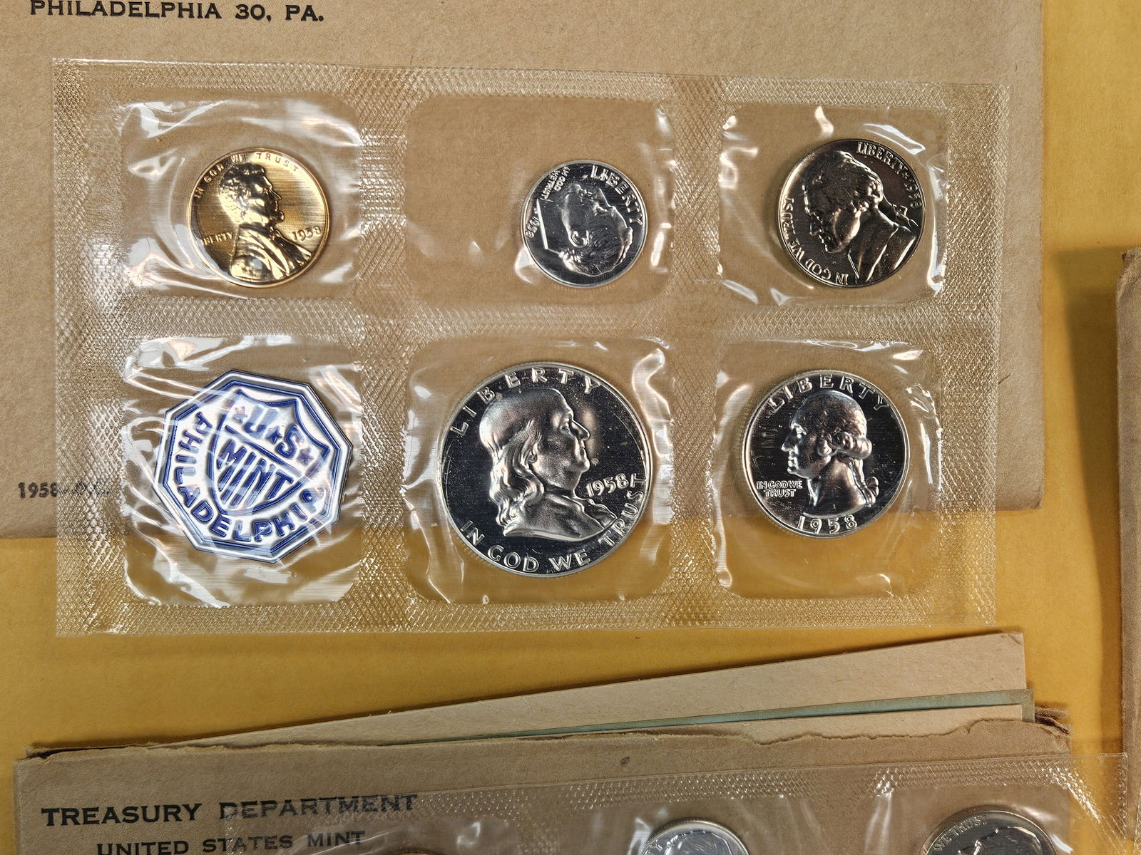 Three 1958 US Silver Proof Set - 2