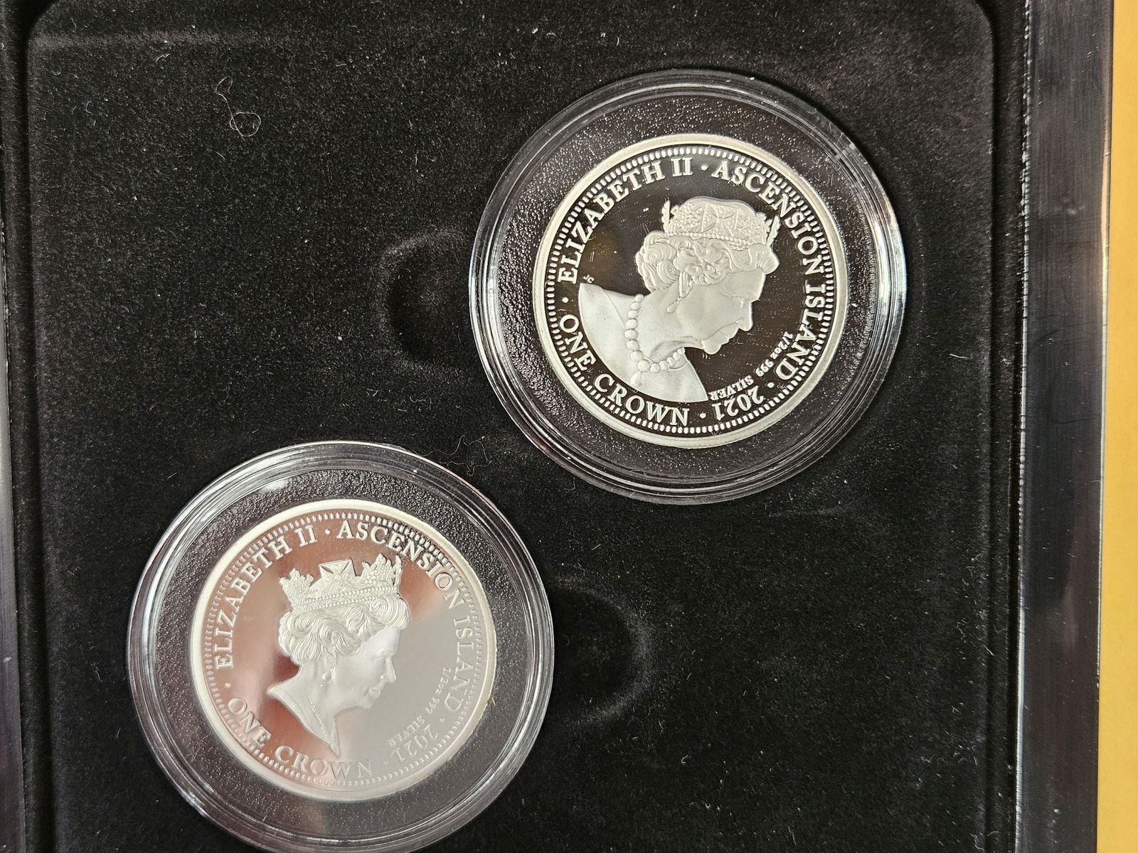 Two GEM Proof Deep Cameo 2021 Ascension Island Silver Coins - 4