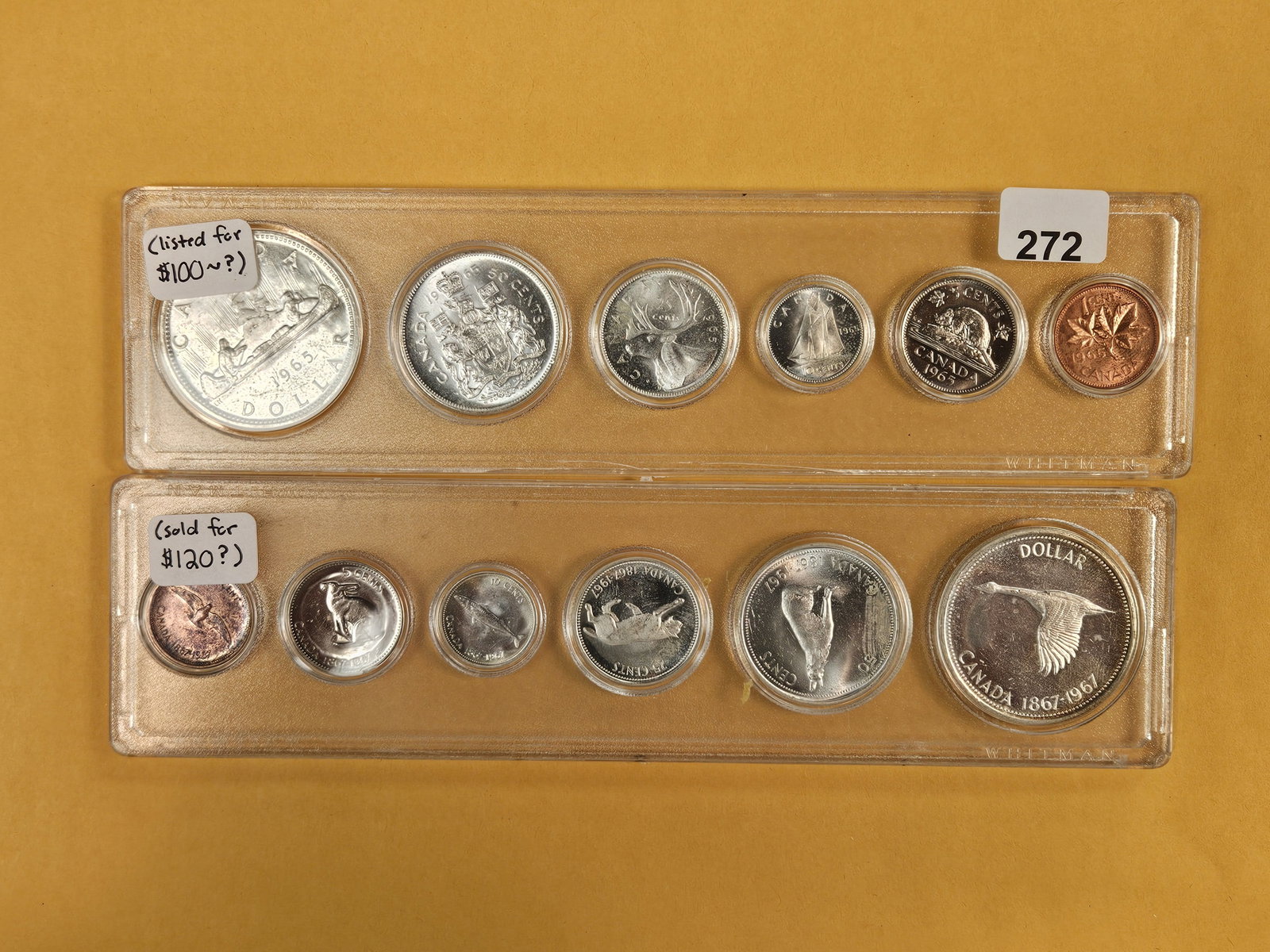 Two GEM Prooflike Canada Silver Coin Sets (1 of 4)