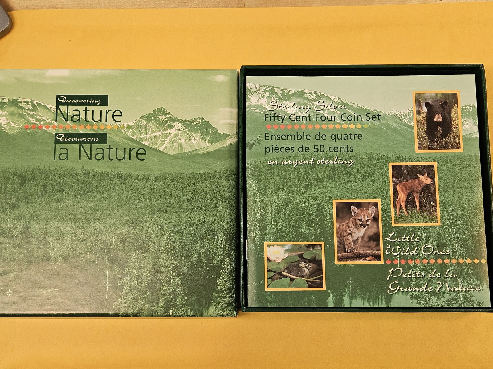 GEM 1996 Proof Deep Cameo 50 Cent Four-coin SILVER Canada Set - 2