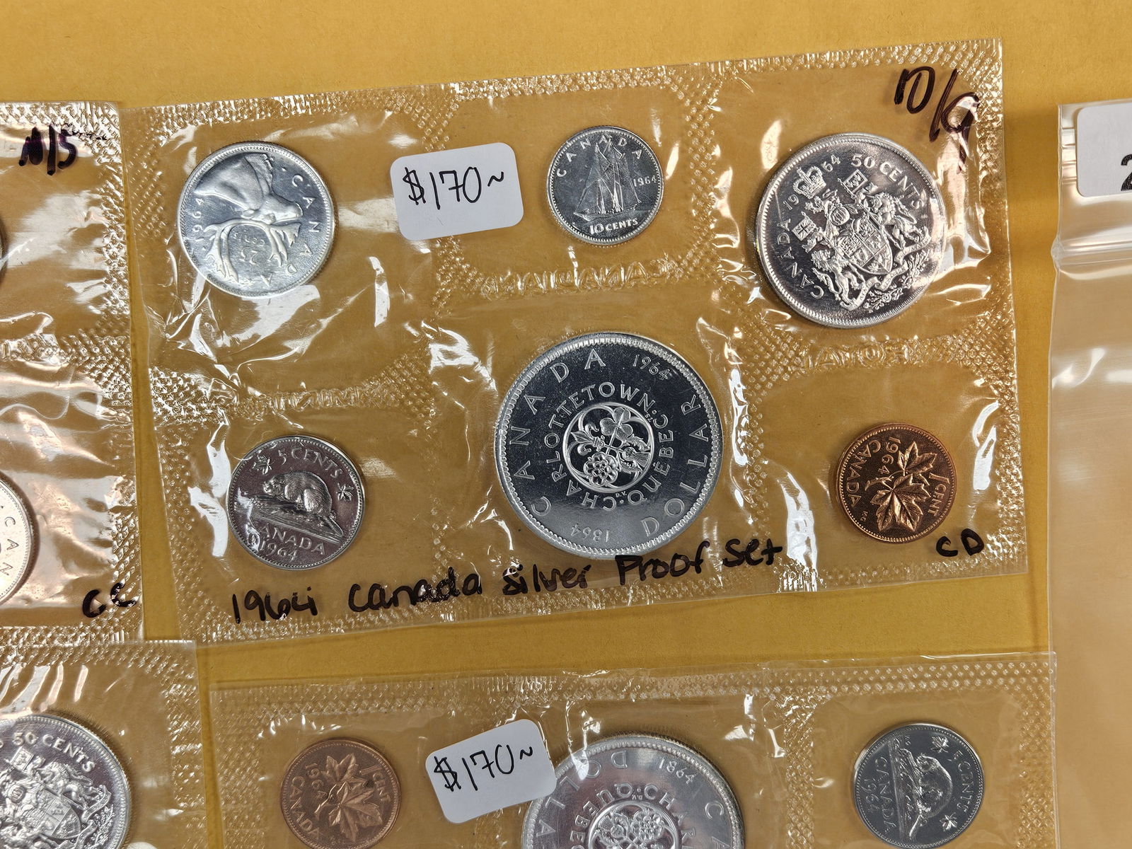 Four GEM Prooflike Canada Silver Coin Set - 4