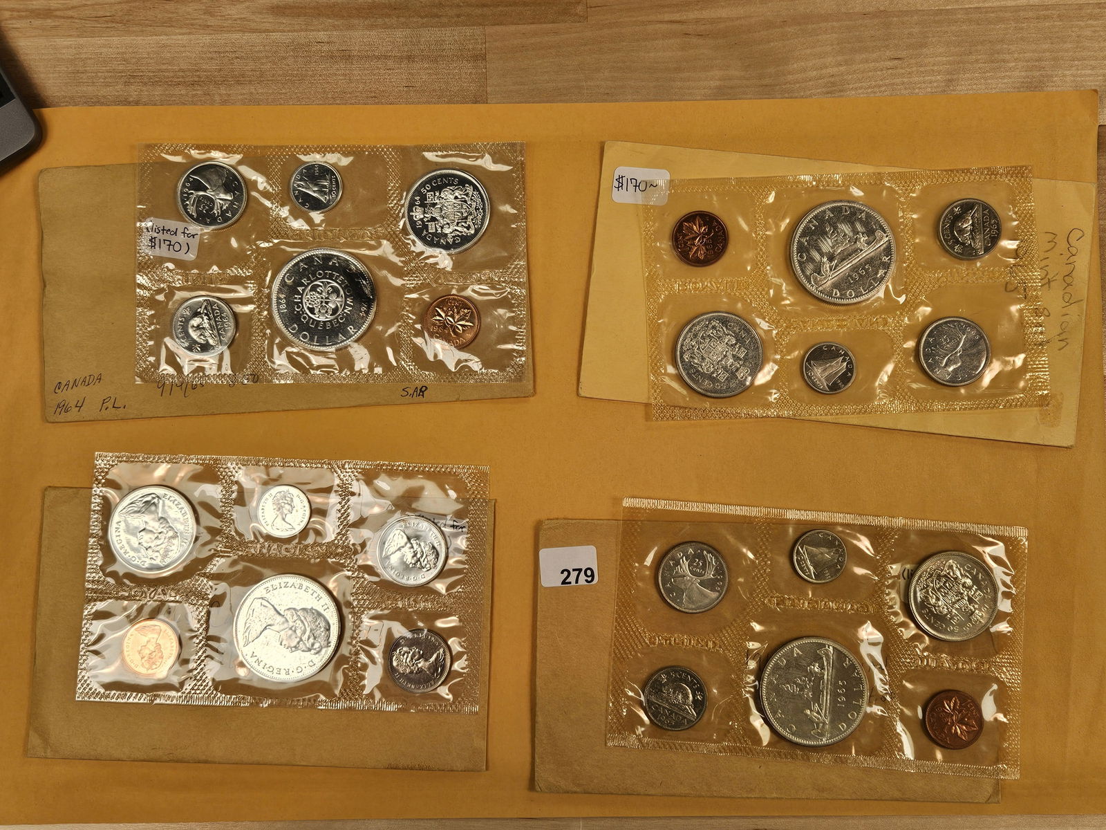 Four GEM Prooflike Canada Silver Coin Set (1 of 5)
