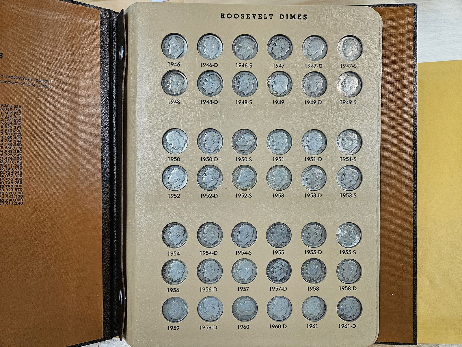 Complete Silver Roosevelt Dime Collection - 2