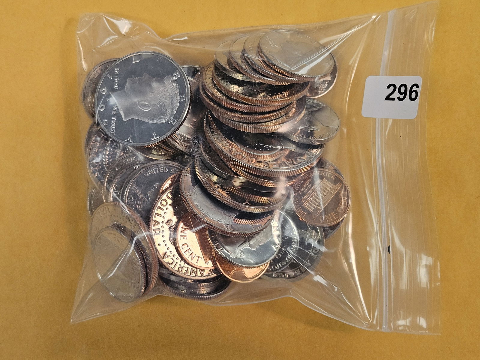Almost a Pound of Mixed US Proof coins: All from partial US Proof Sets 