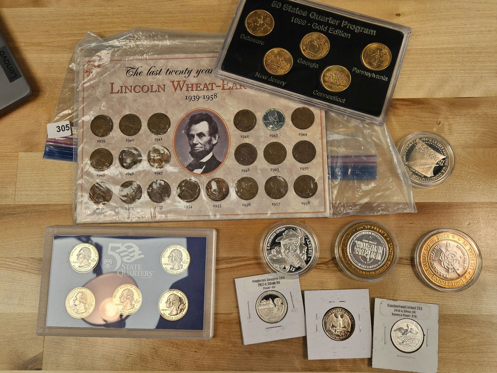 Fun Hodge-Podge Lot: More silver dollars, quarters and casino tokens 
