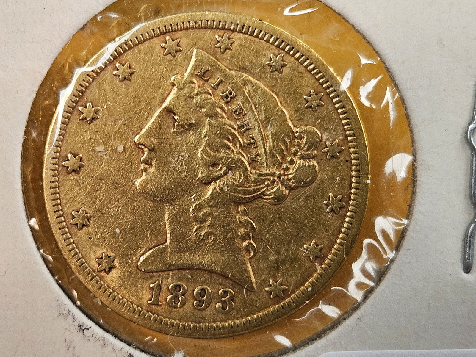 GOLD! CARSON CITY! 1893-CC Liberty Head GOLD Five Dollars: KEY! CARSON CITY! Tougher gold piece! 