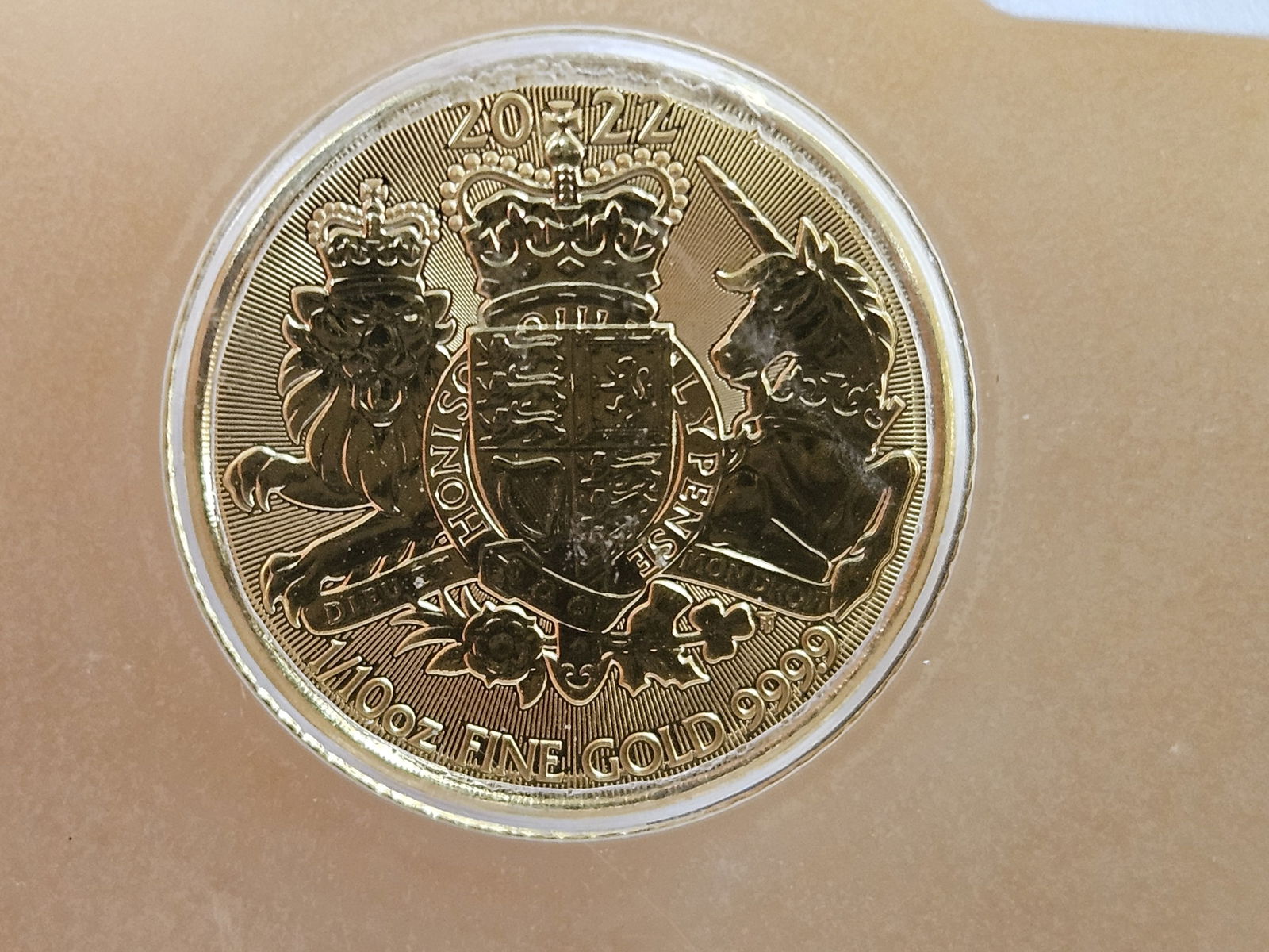 PERFECT GOLD! ICG 2022 Great Britain Gold 10 Pounds in Mint State 70: Perfect Grade! 