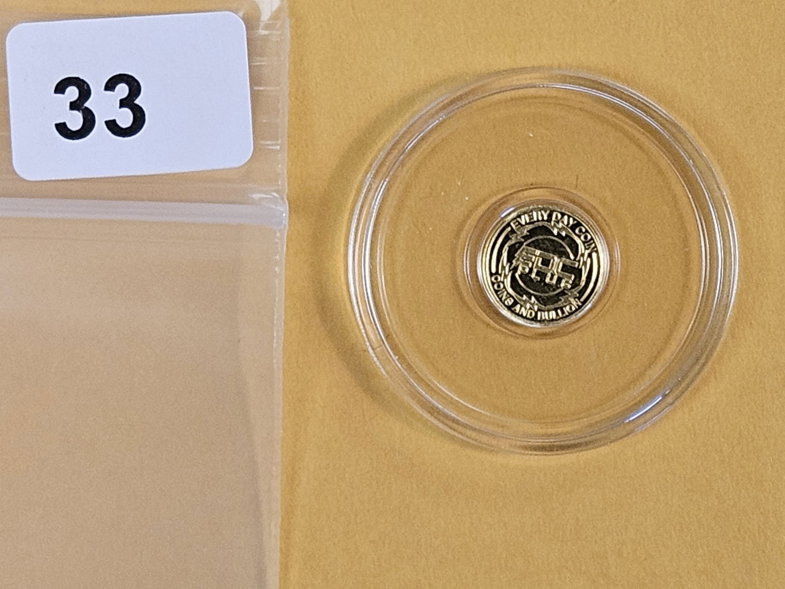 GOLD! Every Day Coin .9999 fine gold round (1 of 2)