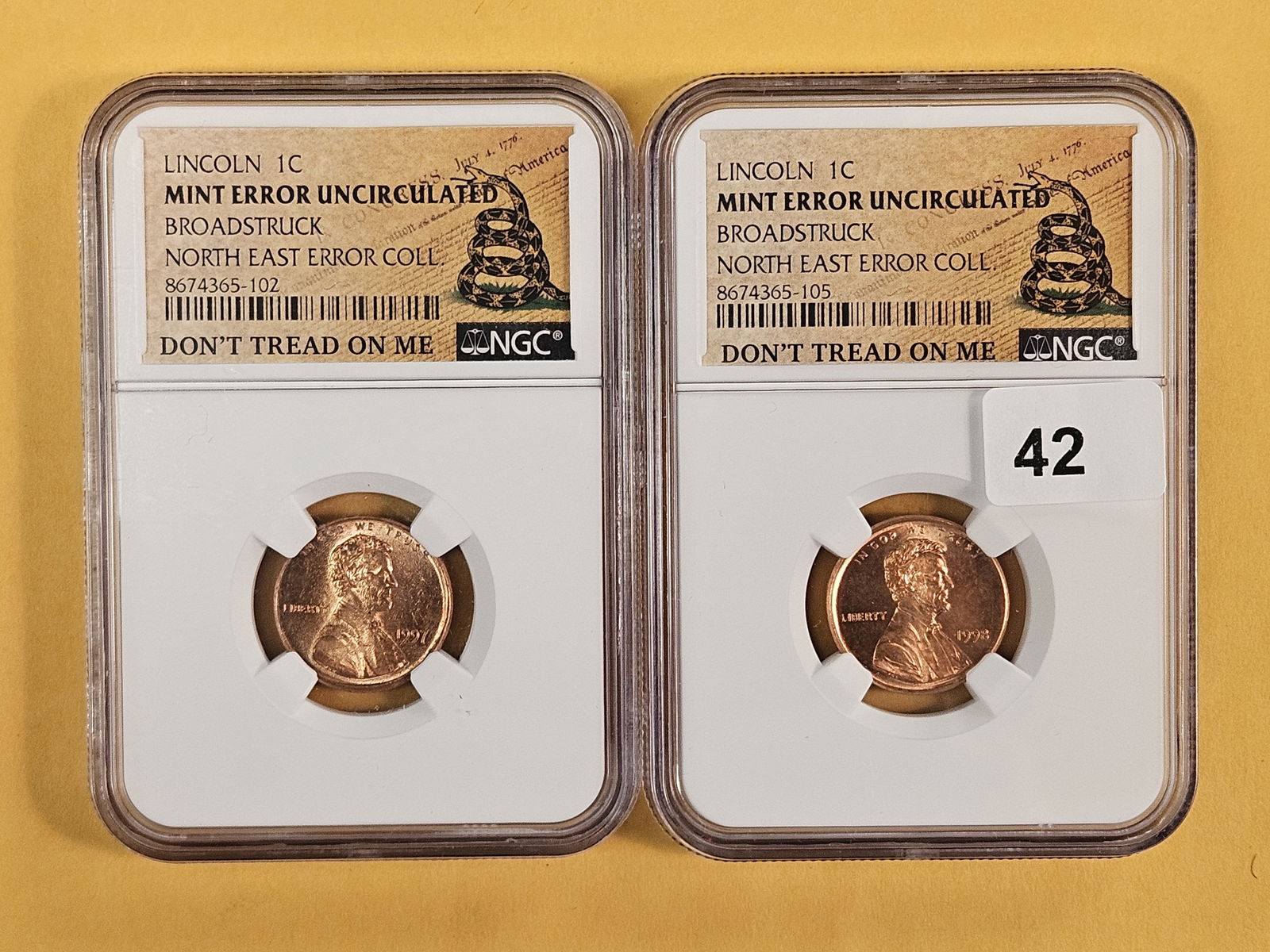 MINT ERRORS! NGC-graded Lincoln Cents (1 of 4)