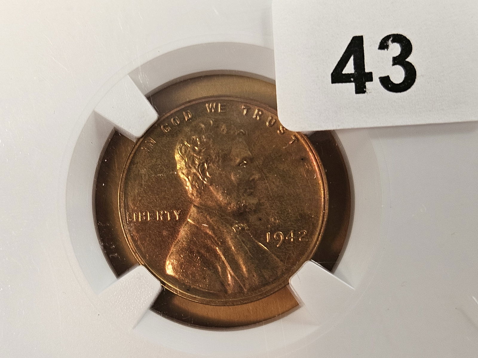 NGC 1942 Proof Wheat cent in Proof-details (1 of 4)