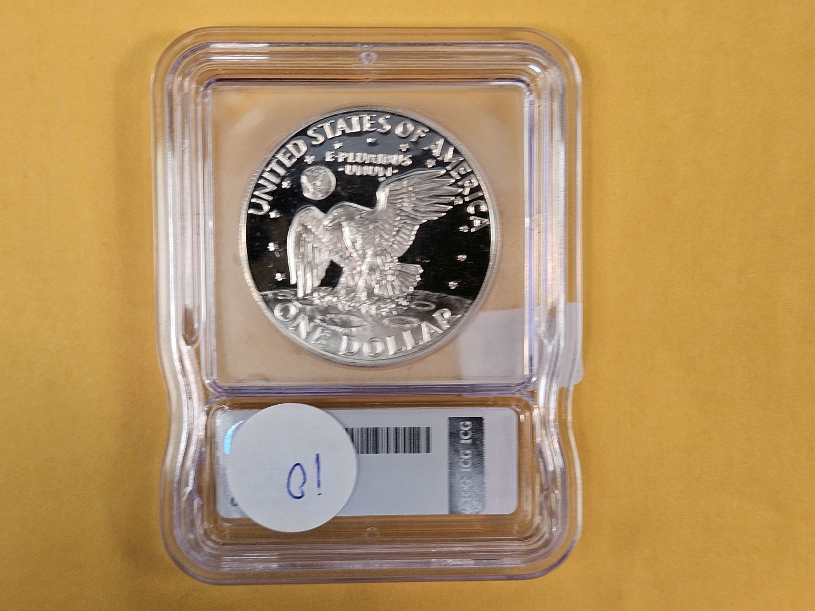 Key Date! ICG 1973-S SILVER Eisenhower Dollar in Proof 69 Deep Cameo - 3