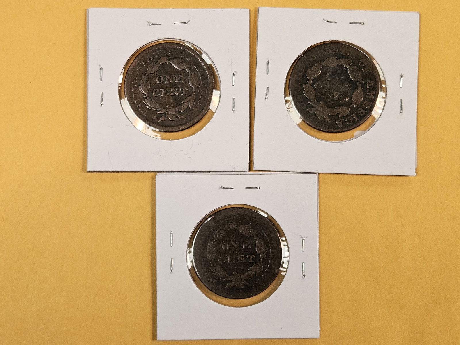 Three mixed Large Cents - 3