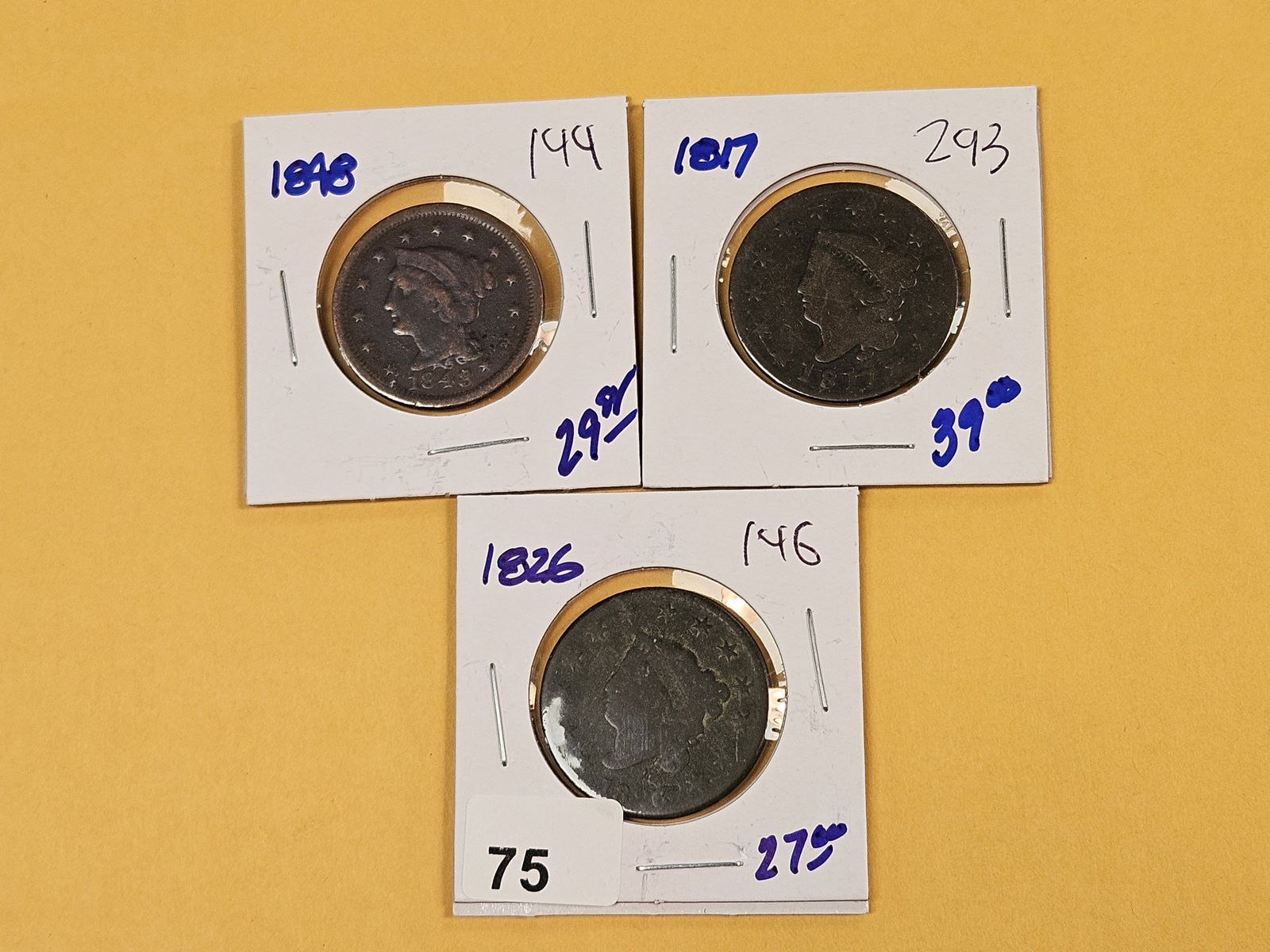 Three mixed Large Cents - 2