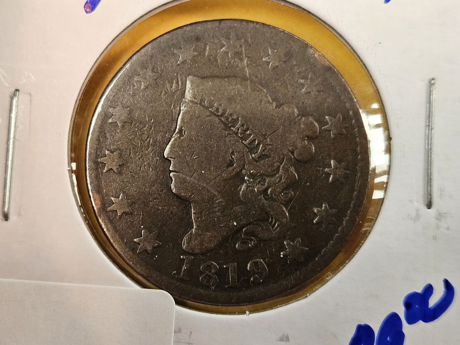 1819 and 1820 Coronet Head Large Cents - 2