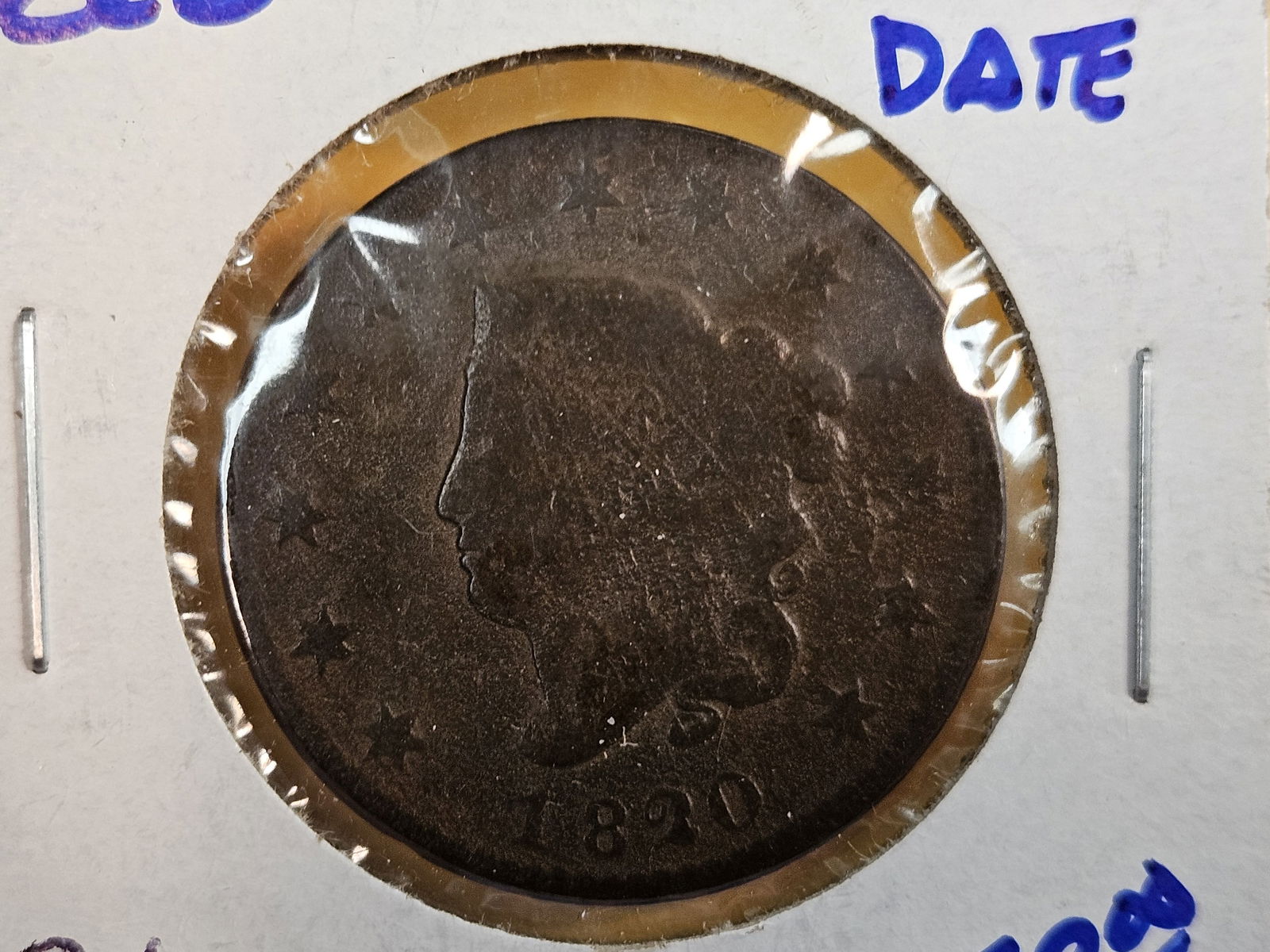 1819 and 1820 Coronet Head Large Cents - 4