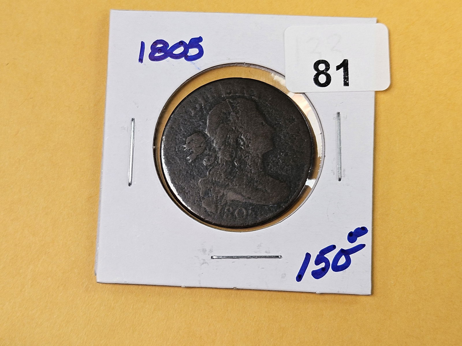 1805 Draped Bust Large Cent - 2