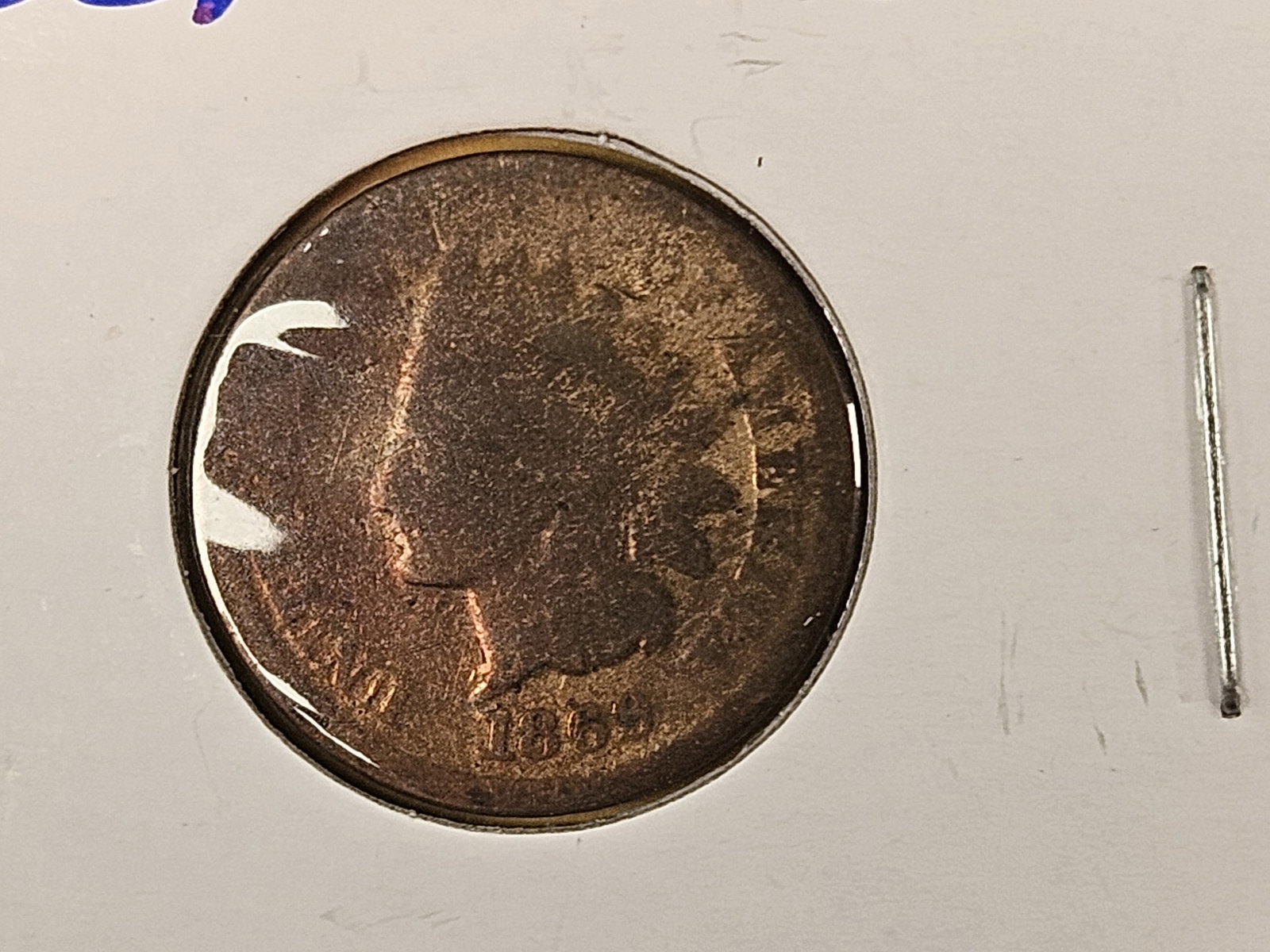 Six mixed, small, copper cents - 6