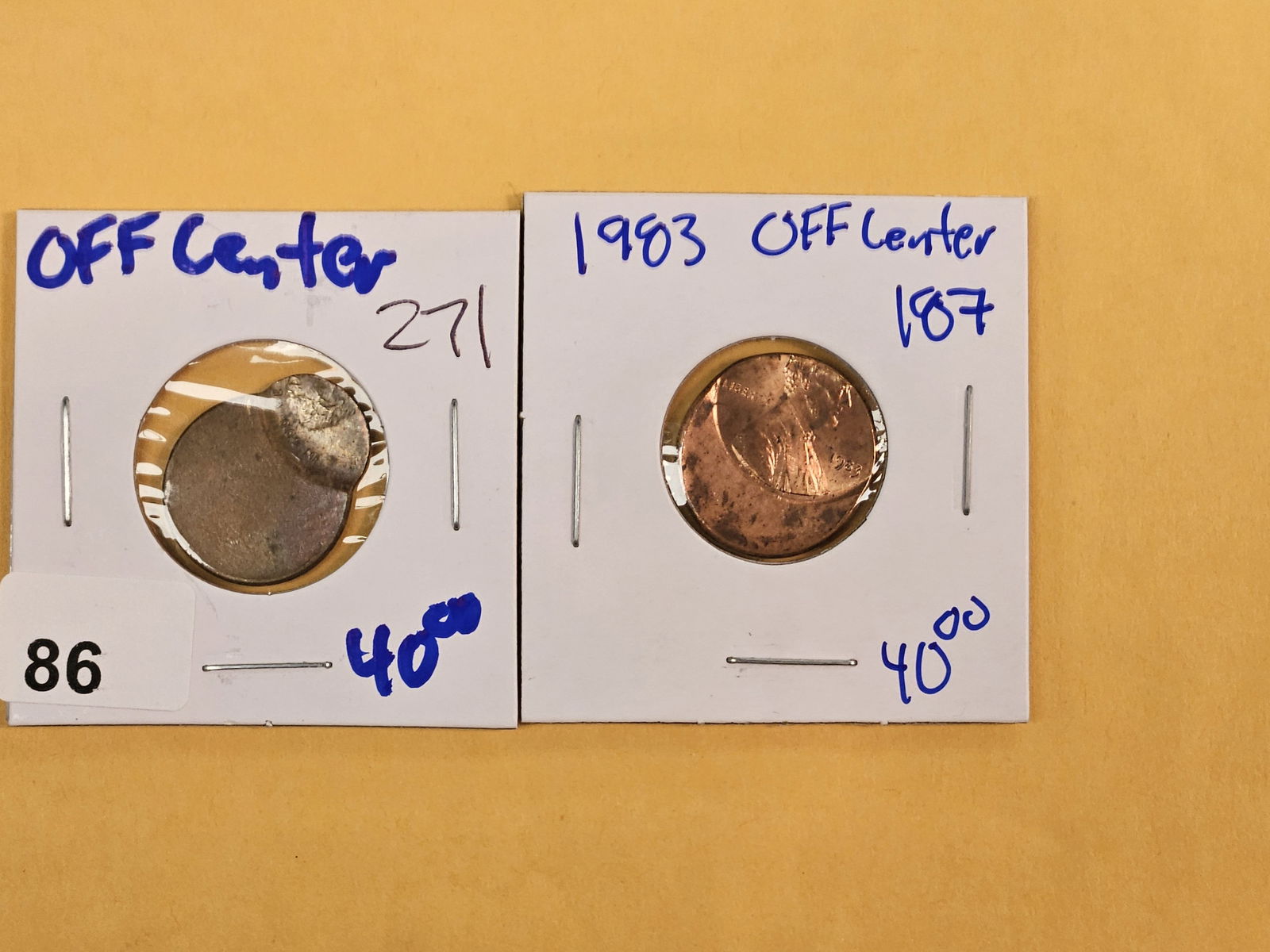 Mint Errors! Two Off-Cent Lincoln Cents: Both Memorial 