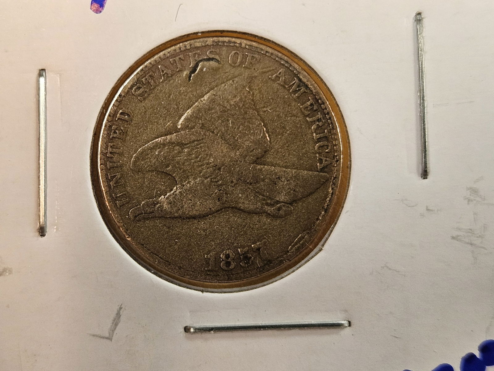 Two 1857 Flying Eagle Cents - 2