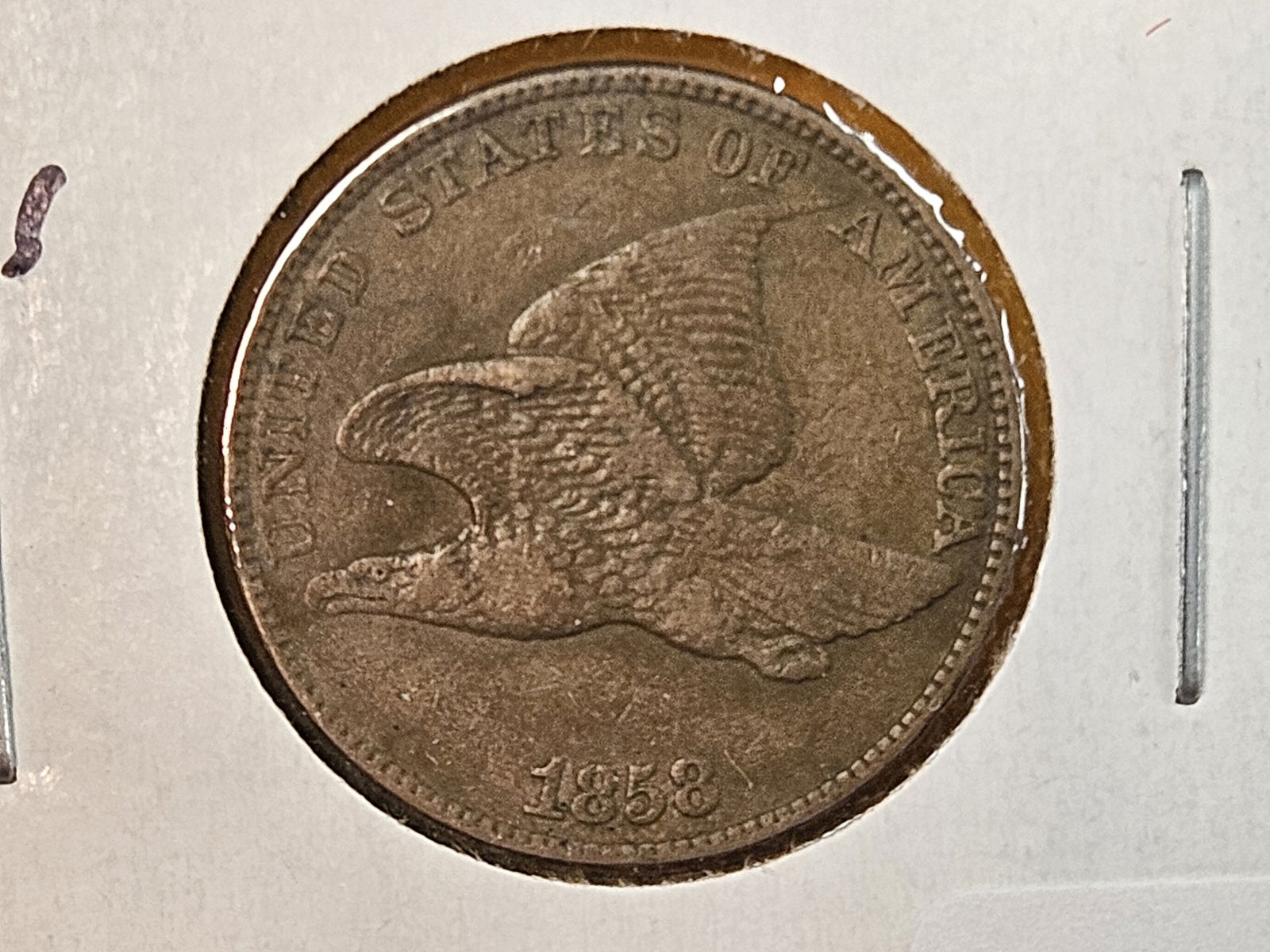 1858 Flying eagle Cent in Very Fine - 25 (1 of 3)