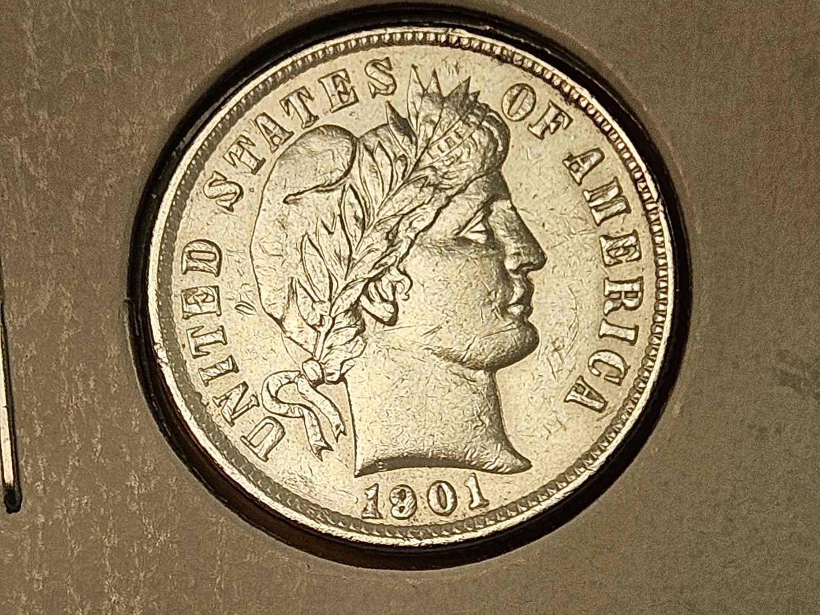 1901 Barber silver Dime (1 of 5)
