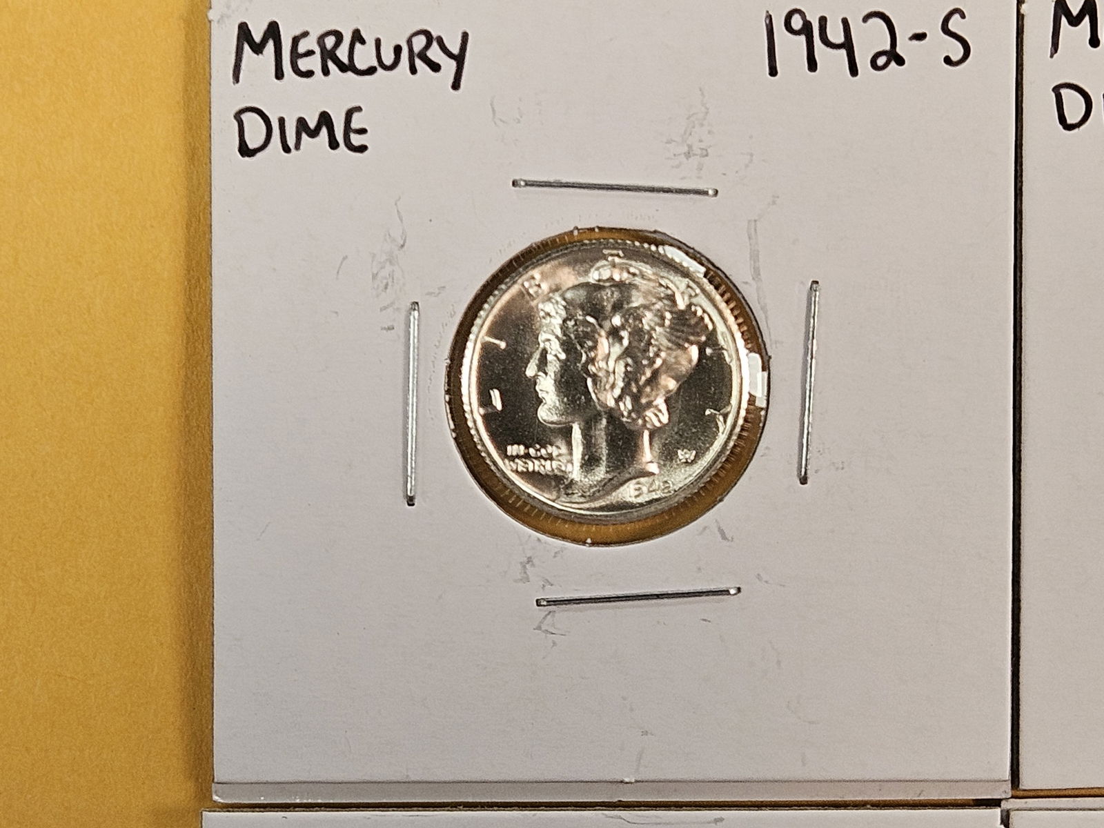 Four Very Choice to GEM Brilliant uncirculated Mercury silver Dimes - 2