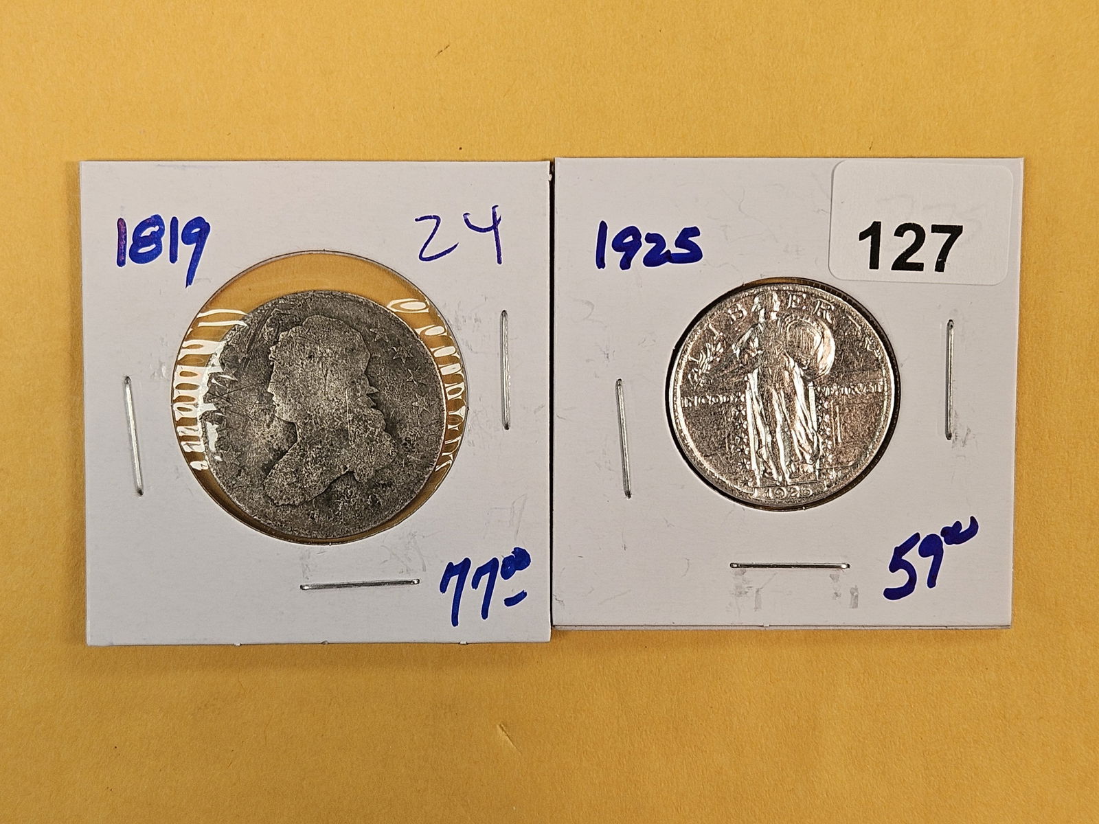 1819 Bust and 1925 Standing Liberty Quarter (1 of 5)