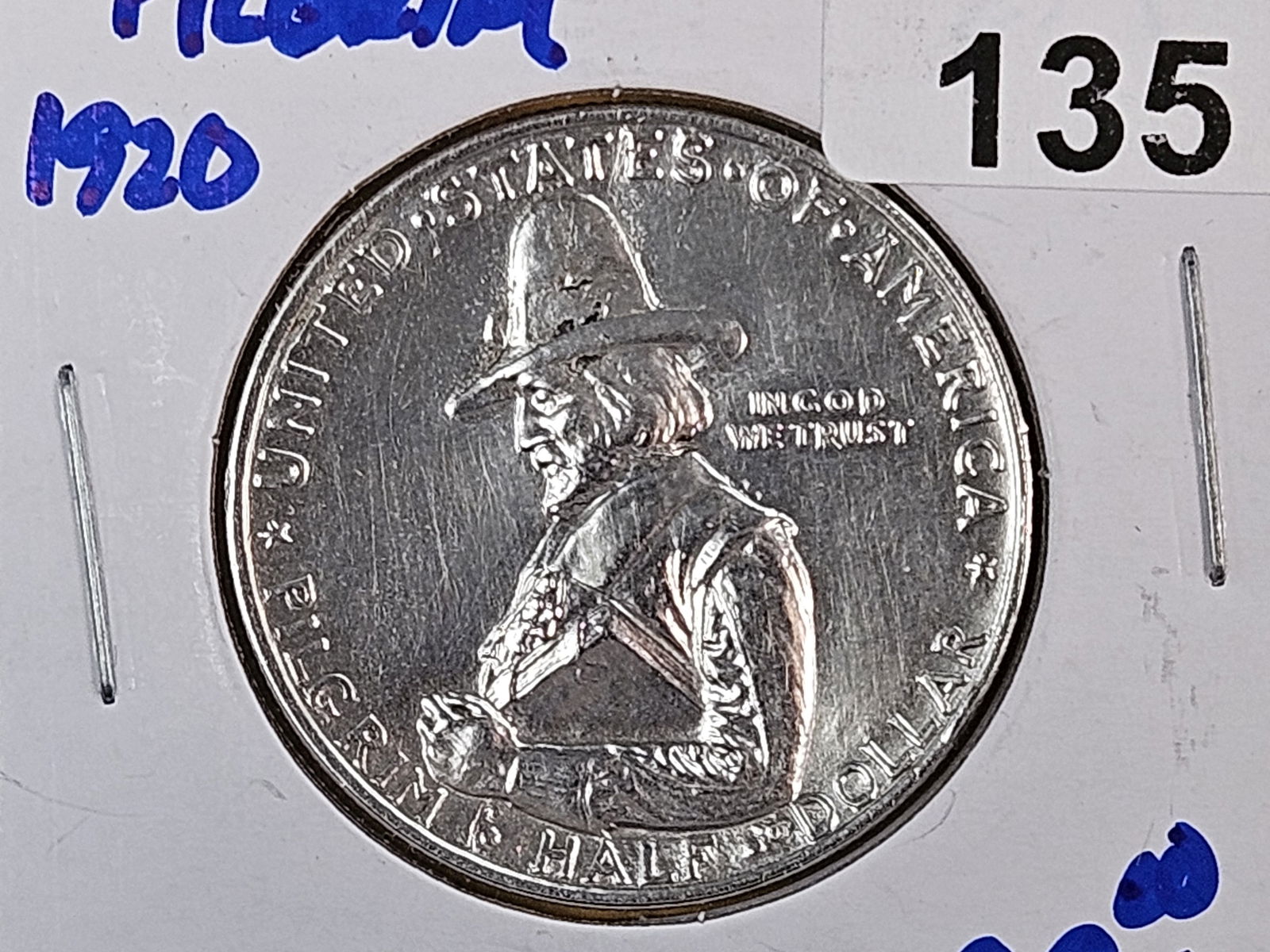 1920 Pilgrim Commemorative silver Half Dollar (1 of 3)