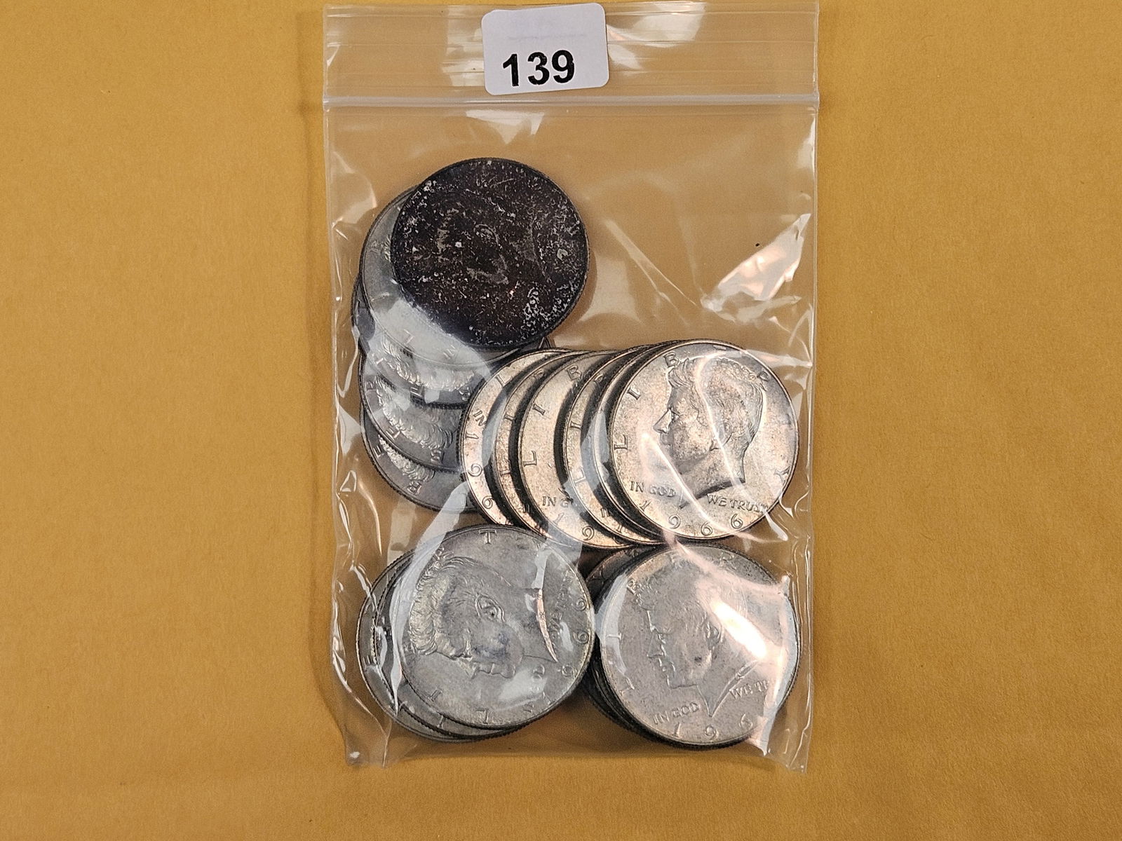 Twenty mixed silver Kennedy half Dollars (1 of 2)